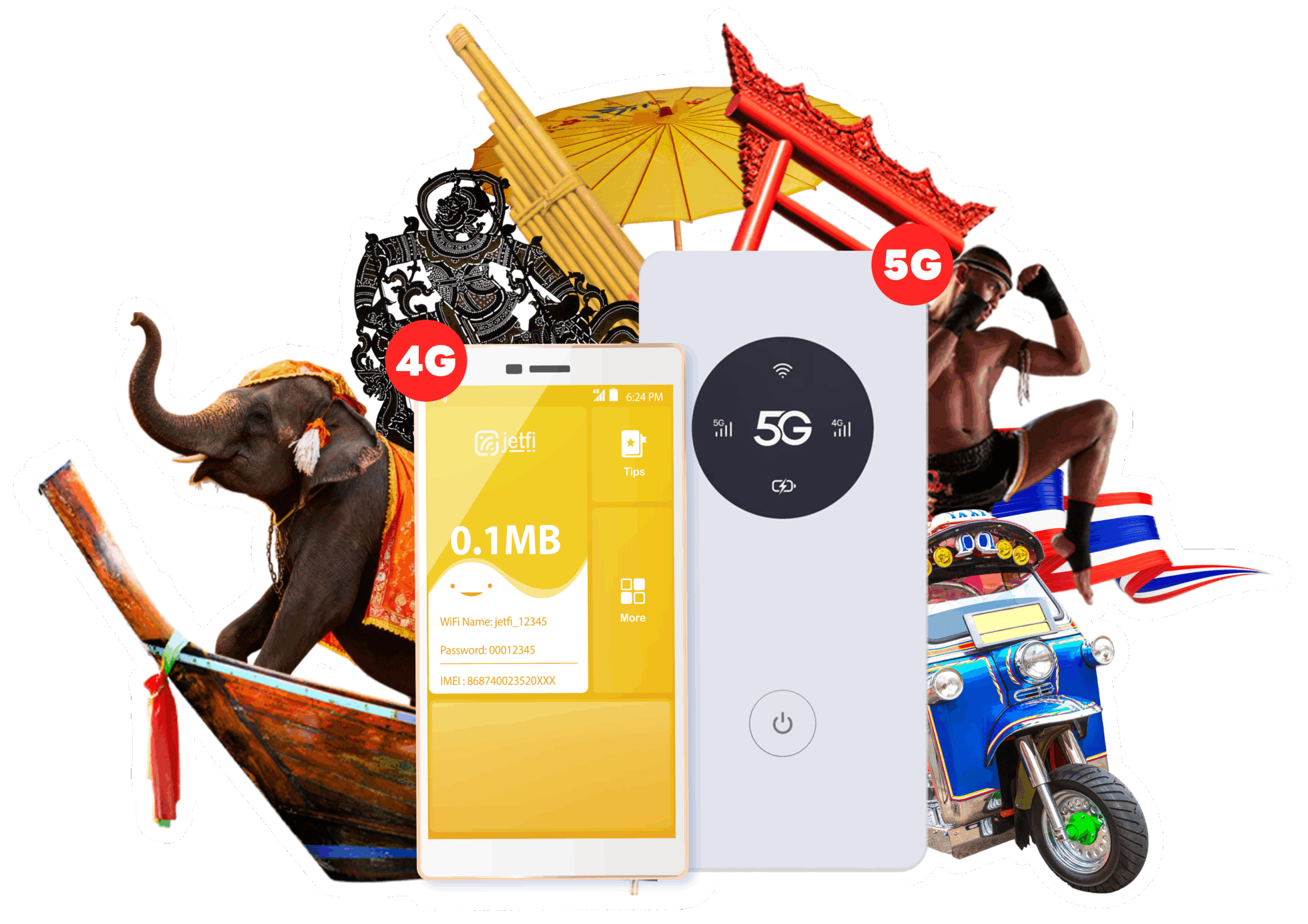 เช่า Pocket WiFi 5G ไทย ราคาถูก เริ่มต้น วันละ 100 บาท (ยิ่งนานยิ่งคุ้ม) บริการ Wi-Fi 5G ความเร็วสูง จาก muaythaiwifi.com สำหรับนักท่องเที่ยว