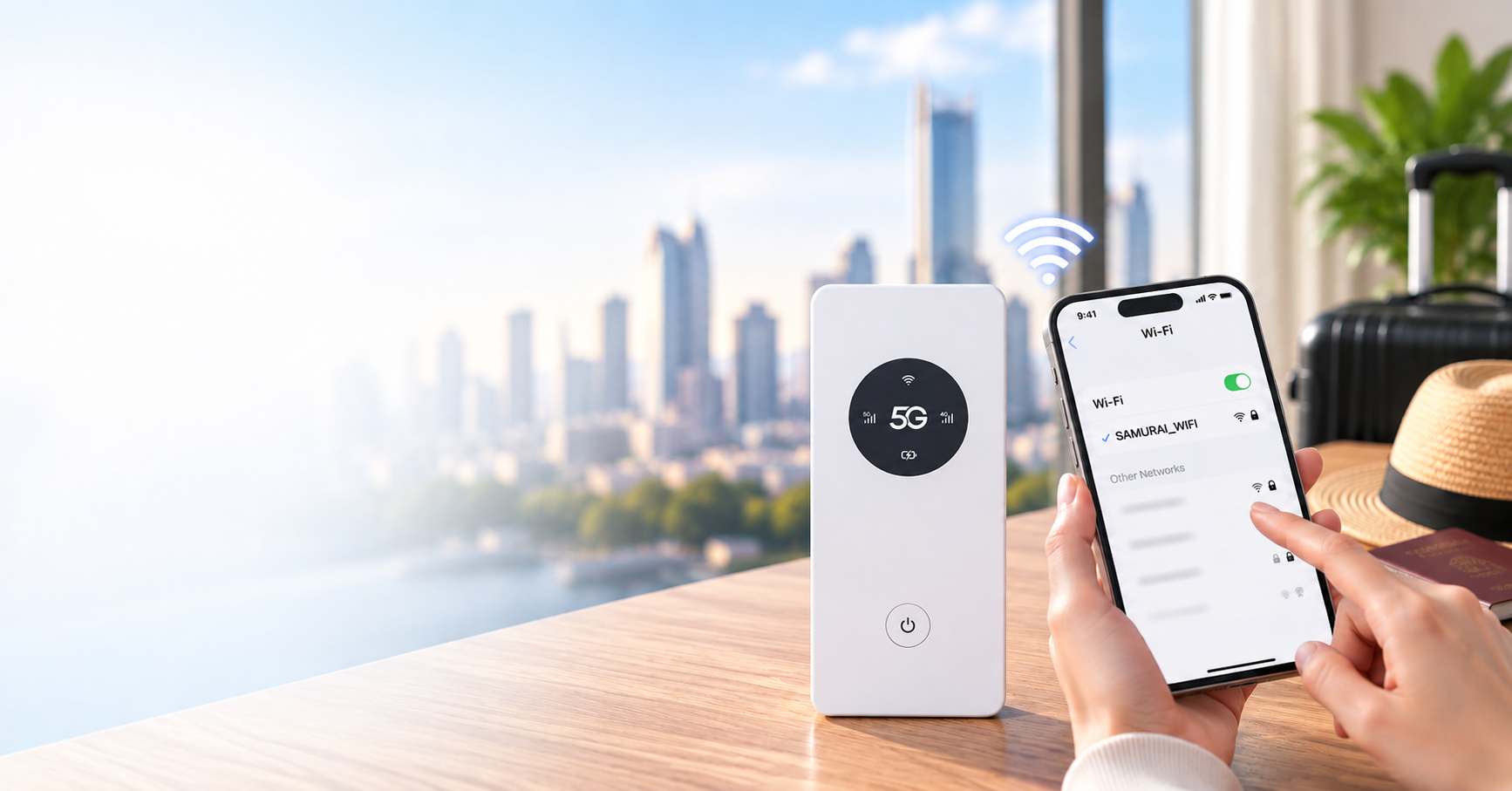 Pocket WiFi ใช้งานง่าย กดปุ่มเปิดเครื่องก็เชื่อมต่อ WiFi ได้ทันที